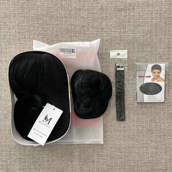 Lydia Deetz Wig Beetlejuice Cosplay Halloween With Wig Cap And Choker New - Picture 5 of 6